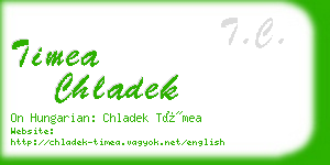 timea chladek business card